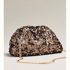 Sequin Slouchy Clutch
